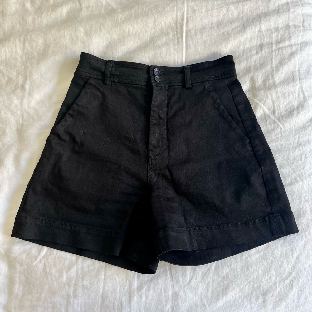 Everlane way high twill short size 4